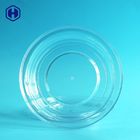 جرة بلاستيكية شفافة مانعة للتسرب اسطوانة بلاستيكية دائرية واسعة الفم