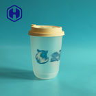 IML PP مخصص الطباعة U شكل الحليب فقاعة الشاي كوب بلاستيكي لعصير القهوة الباردة