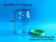 30oz 880ml Bpa Free PET Plastic Mason Jars تخزين الأدوية
