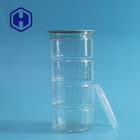 علب بلاستيكية شفافة دائرية خالية من مادة BPA 900 مل 30.7 أوقية رقائق البطاطس وجوز الهند EOE