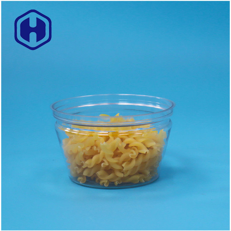 الصف الغذائي الصغير شكل وعاء قابلة للتراص سهلة مفتوحة المأكولات البحرية الأسماك الشفافة البيت البلاستيكية علبة