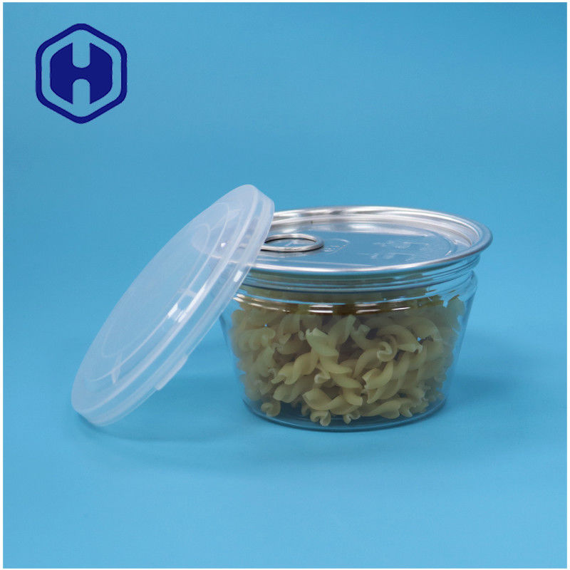 الصف الغذائي الصغير شكل وعاء قابلة للتراص سهلة مفتوحة المأكولات البحرية الأسماك الشفافة البيت البلاستيكية علبة