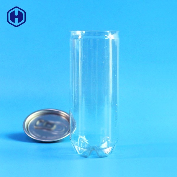 مانعة للتسرب 8 أوقية من البلاستيك الشفاف الصودا يمكن التخلص منها تماما محكم