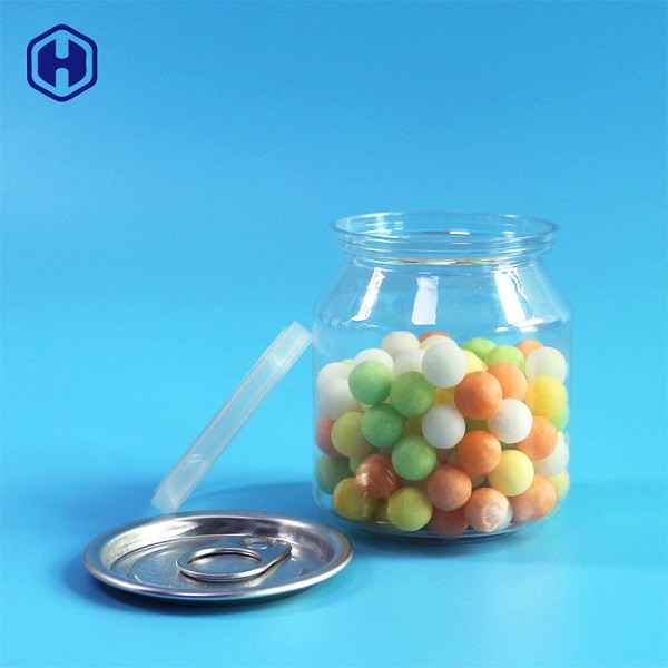 الغذاء الآمن علب بلاستيكية واضحة سناك الحلوى سرعة حاوية اسطوانة بلاستيكية