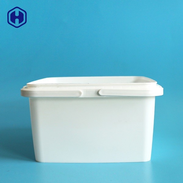 مخصص 3.2L IML أحواض مزدوجة مقبض صناديق تخزين الأغذية البلاستيكية الحاويات