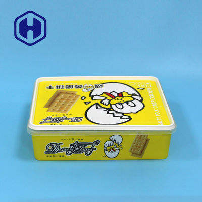 مربع 2600 مل PP IML عبوات بلاستيكية التعبئة والتغليف خالية من Bpa