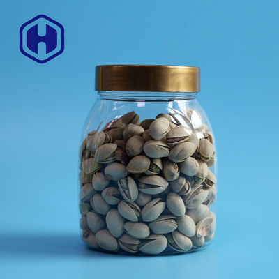 واسعة الفم غطاء المسمار البلاستيك الكاجو الجرار 570ml Bpa الحرة شفافة