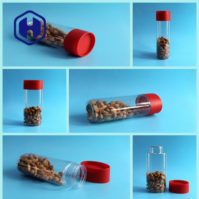 1236ml PET يمكن أن تكون بيضاوية طويلة كبيرة تعليب صواميل شفافة مخصصة الجرار البلاستيكية تكويم