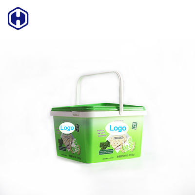 حاويات بلاستيكية دائمة IML حاويات تخزين الغذاء من البوليمر