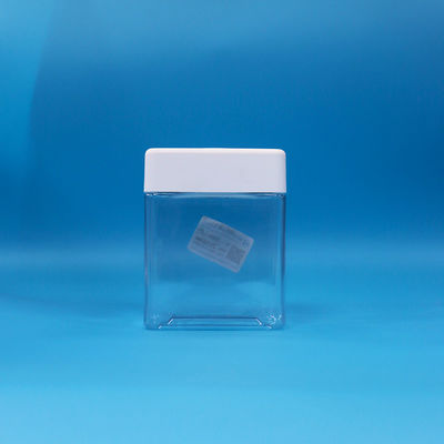 الشفافية PET الحلوى وجبة خفيفة البلاستيك الصف الغذائي الجرارات المربعة