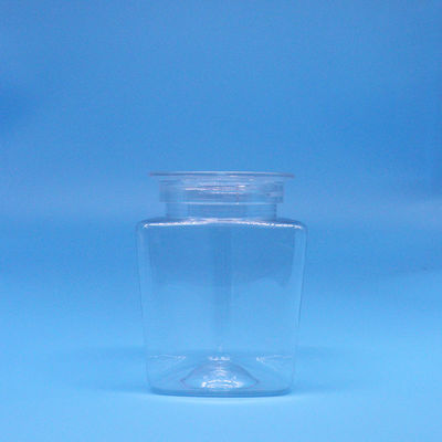 الصف الغذائي البسكويت الغذائية الحلوى مثلث شكل بي تي بلاستيك شفاف جرة غطاء شفاف