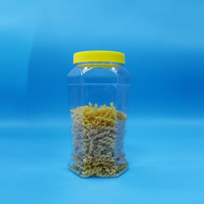 شكل ستة أجزاء من الصف الغذائي الكعك الحلوى الغذاء واضحة قنينة بي تي صفراء غطاء مسطح