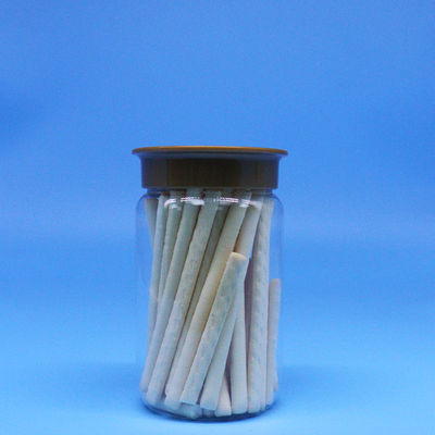 الحلوى البسكويت بي تي بلاستيك المكسرات الغذاء الطويل المستديرة الزجاجات الشفافة المسمار الأغطية المسطحة