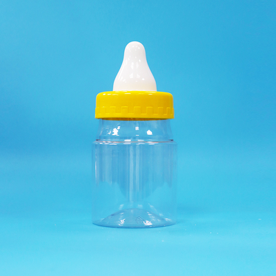 BPA خالية من الغطاء المسمار الشفاف PET البلاستيك المغلق الجرة للأغذية الحلوى الكعك المكسرات