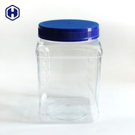 سعة كبيرة مربع من البلاستيك الشفاف مربع 64OZ 1850ML فم قطرها 110MM