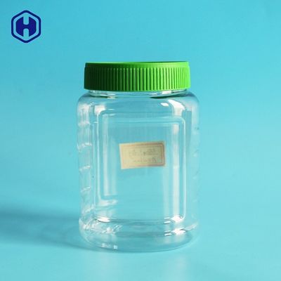 16OZ 480ML برطمان PET مانع للتسرب مع غطاء لولبي أخضر