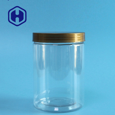 18oz 530ml PET البلاستيك الجرار Bpa خالية من أملاح الاستحمام المستديرة والحلويات التعبئة