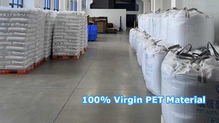 100% مادة خام PET بكر | مواد التعبئة والتغليف الغذائية مع شهادة FSSC22000