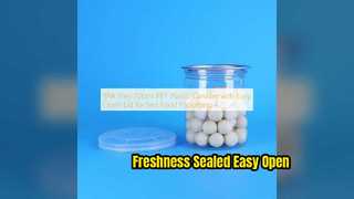 علبة PET سعة 220 مل لتغليف المأكولات البحرية والحلوى