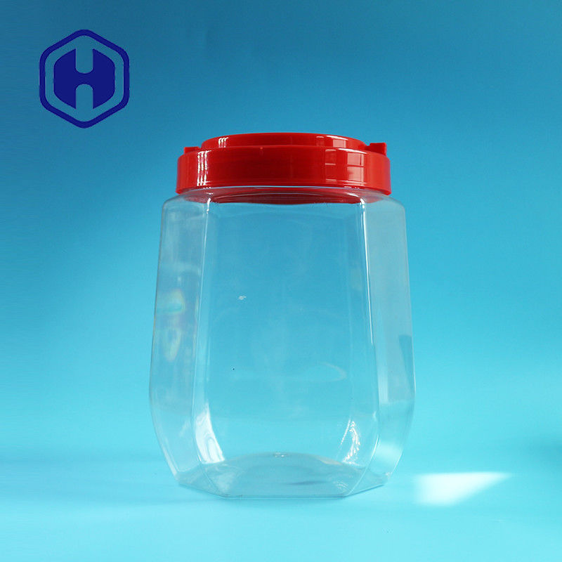 جرة بلاستيكية كبيرة الحجم 2480 مل مانعة للتسرب مع غطاء لولبي بفم واسع