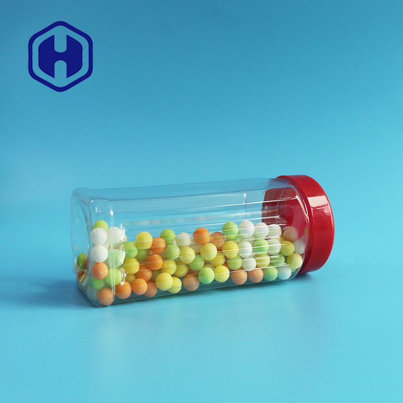 جرة مربعة الشكل للحيوانات الأليفة بطول 171 ملم مكسرات سائبة الكاجو شاي معطر خضروات مجففة 560 مللي غطاء بلاستيكي