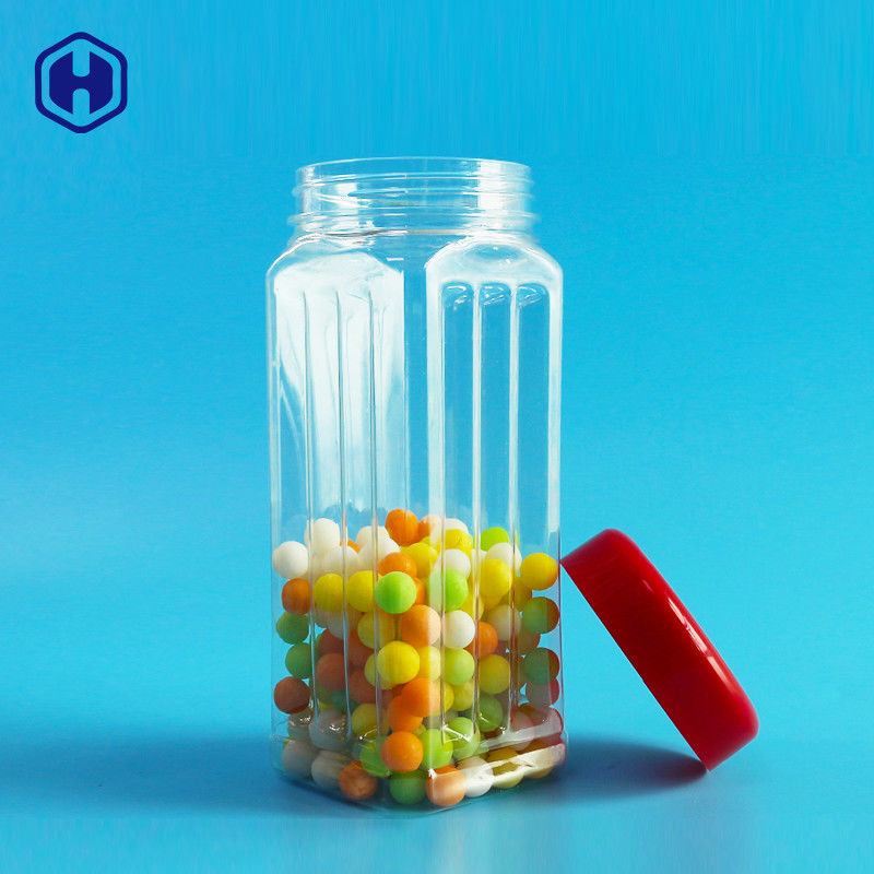 جرة مربعة الشكل للحيوانات الأليفة بطول 171 ملم مكسرات سائبة الكاجو شاي معطر خضروات مجففة 560 مللي غطاء بلاستيكي