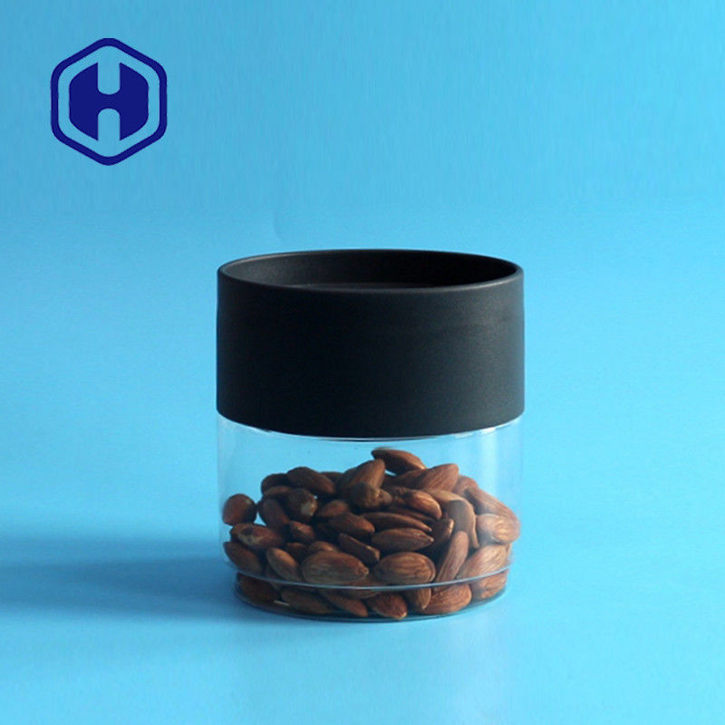 جرة تغليف بلاستيكية مخصصة 13 أوقية يمكن القصدير البيضاوي المسطح تجفيف حاوية تخزين الحيوانات الأليفة الفاكهة