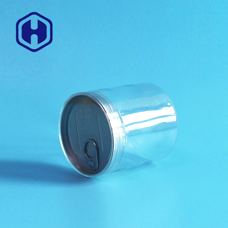 سهل الفتح البلاستيكي الفارغ طعام الحيوانات الأليفة يمكن 360 مل الفواكه الجافة الخضار جولة غطاء المسمار محكم