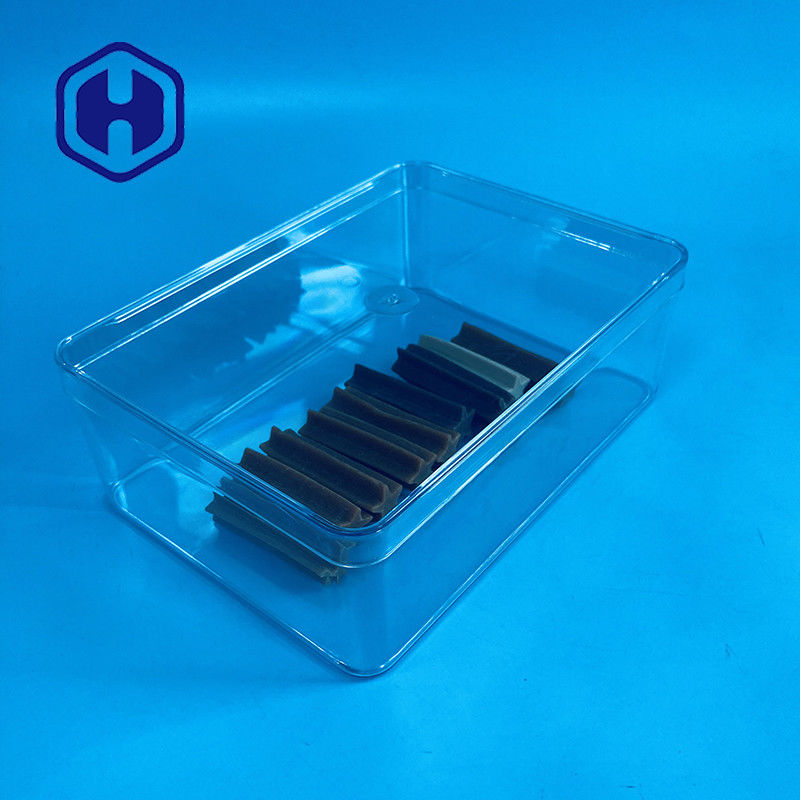 1180 مل علبة التعبئة والتغليف المستخدمة مرة واحدة من البيت حجم كبير مستطيل البلاستيكية الغذائية علب التعبئة والتغليف الشوكولاته