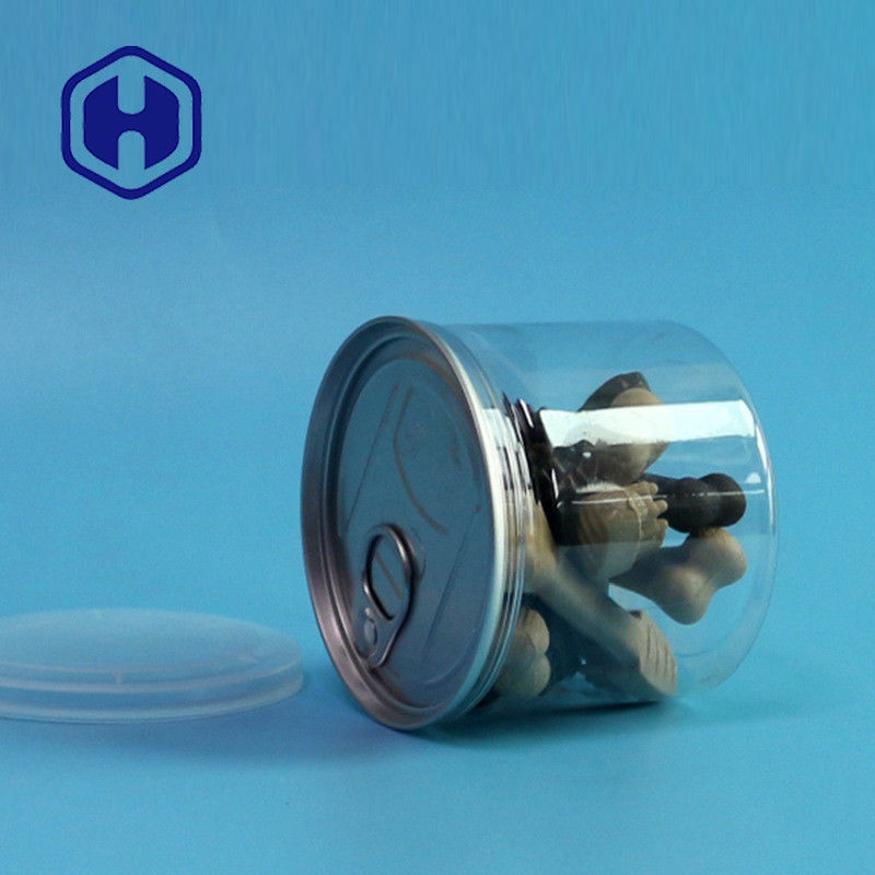 علبة بلاستيكية بي تي شفافة مع نهاية مفتوحة سهلة للصوص الغذائي الجاف والتوابل