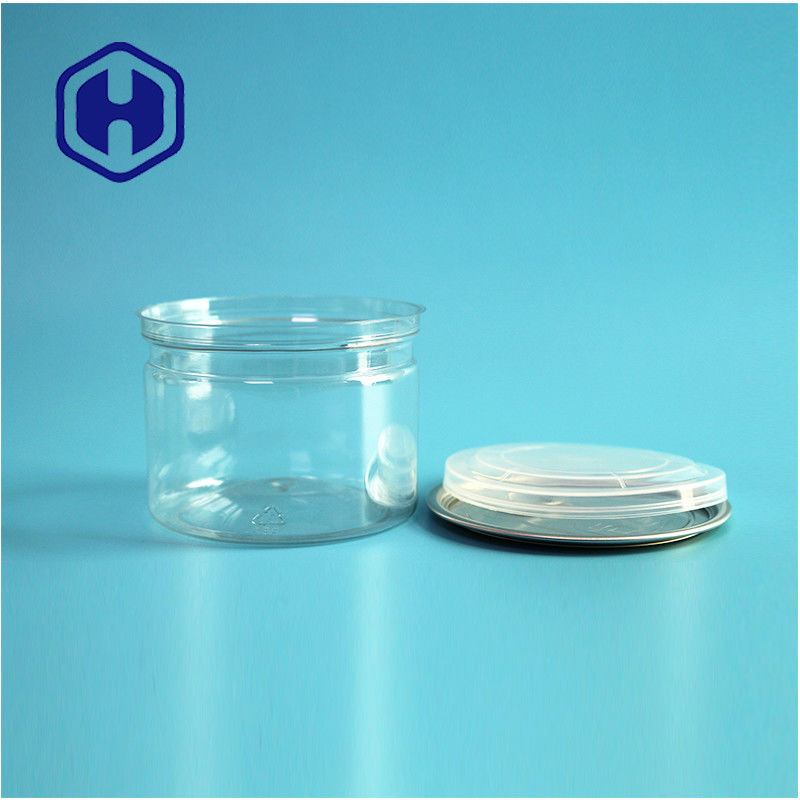 الحلوى الشوكولاتة وجبة خفيفة 250 مل 8 أوقية واضحة واضحة بطاقة PET عبوة الغذاء مع سهلة فتح نهاية