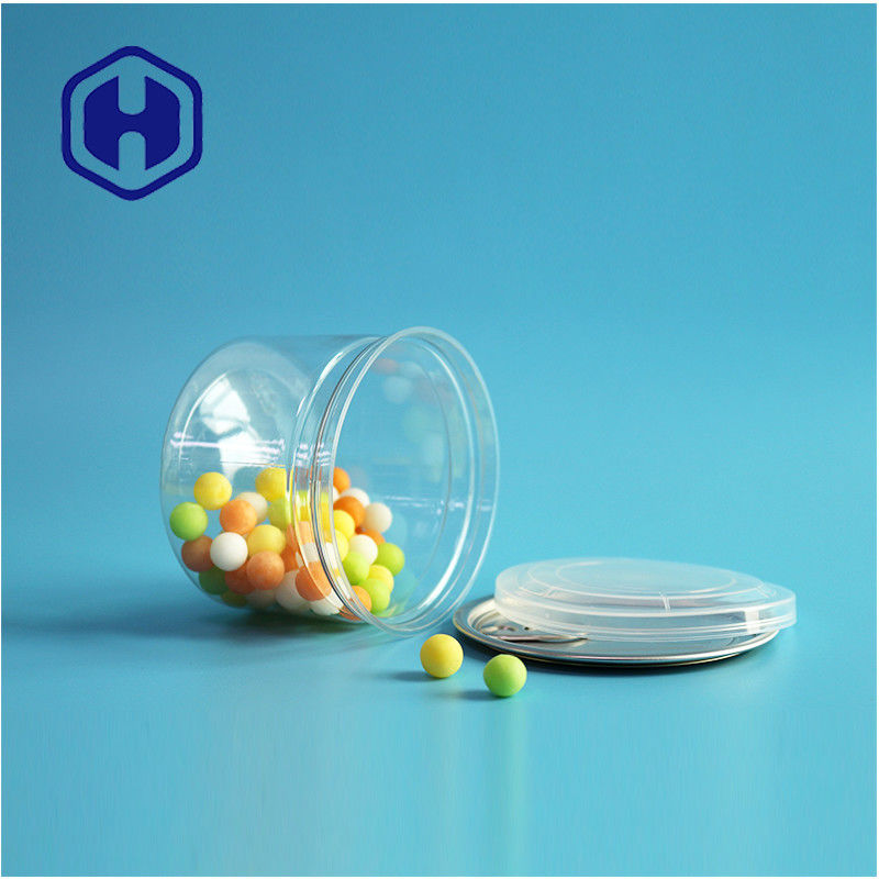 الحلوى الشوكولاتة وجبة خفيفة 250 مل 8 أوقية واضحة واضحة بطاقة PET عبوة الغذاء مع سهلة فتح نهاية