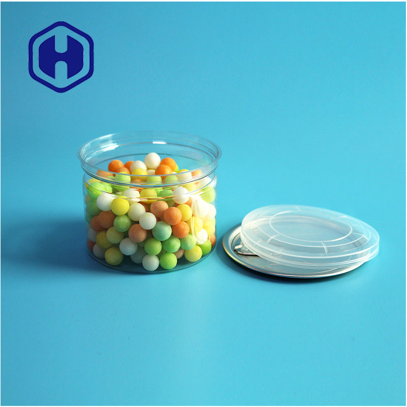 الحلوى الشوكولاتة وجبة خفيفة 250 مل 8 أوقية واضحة واضحة بطاقة PET عبوة الغذاء مع سهلة فتح نهاية