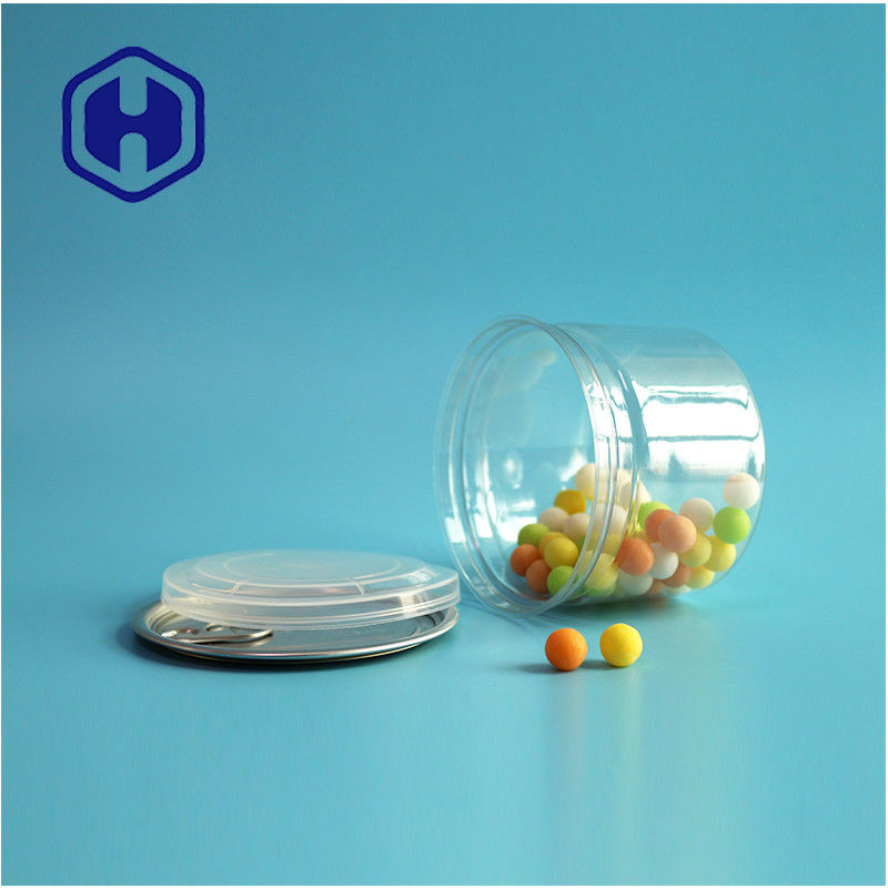 الحلوى الشوكولاتة وجبة خفيفة 250 مل 8 أوقية واضحة واضحة بطاقة PET عبوة الغذاء مع سهلة فتح نهاية