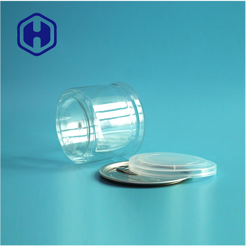 الحلوى الشوكولاتة وجبة خفيفة 250 مل 8 أوقية واضحة واضحة بطاقة PET عبوة الغذاء مع سهلة فتح نهاية