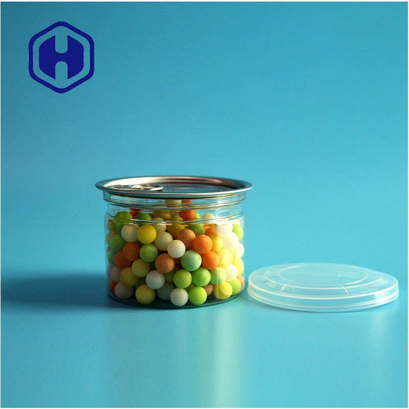 الحلوى الشوكولاتة وجبة خفيفة 250 مل 8 أوقية واضحة واضحة بطاقة PET عبوة الغذاء مع سهلة فتح نهاية