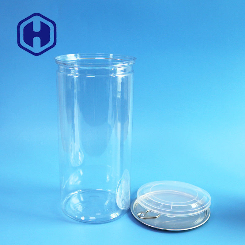 1380 مل حبوب الفشار علبة بي تي واضحة مع فم واسع لملء ووزع دون جهد