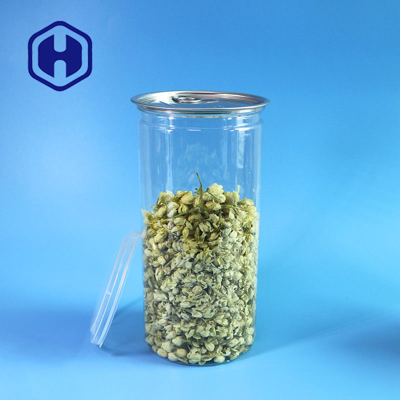 1380 مل حبوب الفشار علبة بي تي واضحة مع فم واسع لملء ووزع دون جهد