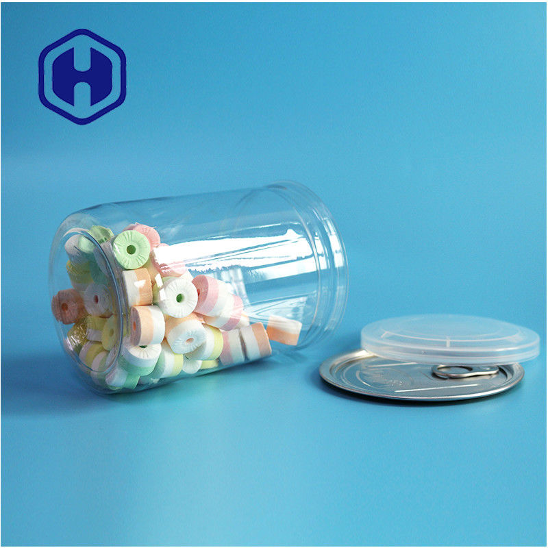 500 مل 17 أوقية سوبر ماركت التعبئة الشفافة البلاستيكية بي تي مع نهاية ألومنيوم مفتوحة بسهولة