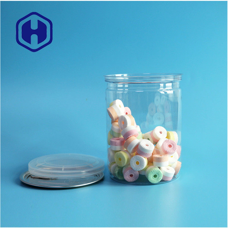 500 مل 17 أوقية سوبر ماركت التعبئة الشفافة البلاستيكية بي تي مع نهاية ألومنيوم مفتوحة بسهولة