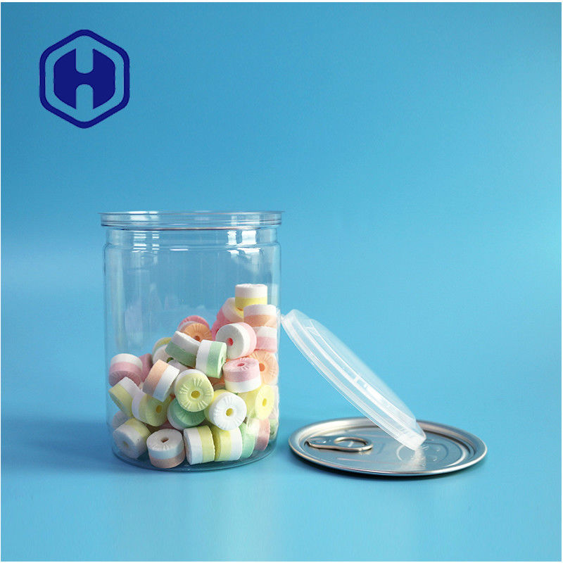 500 مل 17 أوقية سوبر ماركت التعبئة الشفافة البلاستيكية بي تي مع نهاية ألومنيوم مفتوحة بسهولة