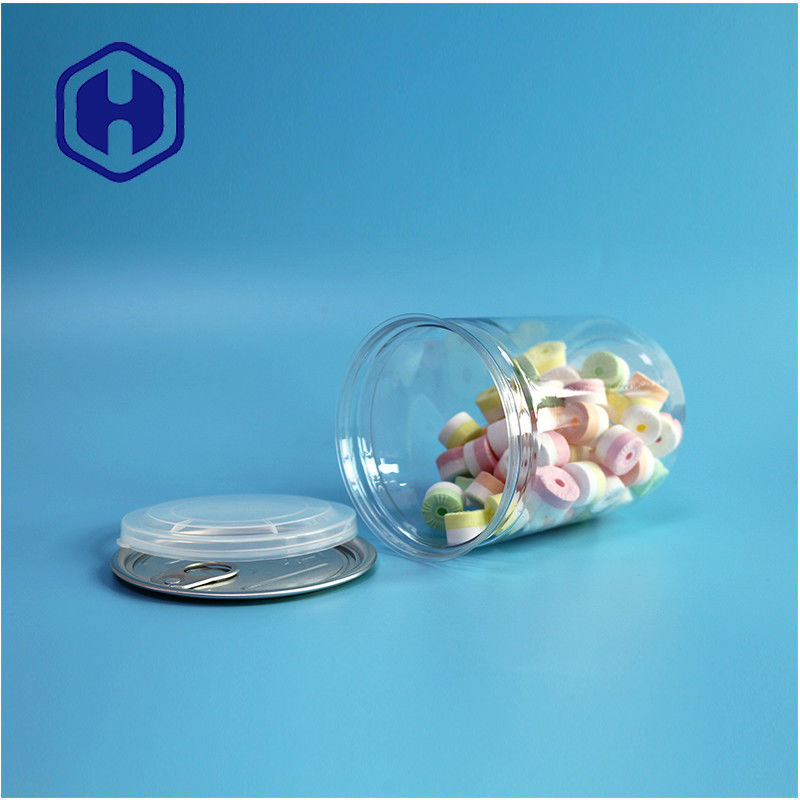 500 مل 17 أوقية سوبر ماركت التعبئة الشفافة البلاستيكية بي تي مع نهاية ألومنيوم مفتوحة بسهولة