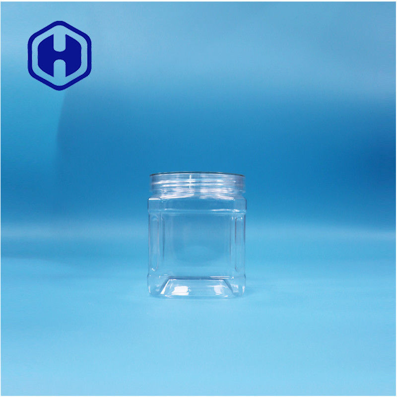 بي تي بلاستيكي شفاف مربع المكسرات الغذائية السكر الحلوى العلكة البسكويت الشوفان كوب التواء