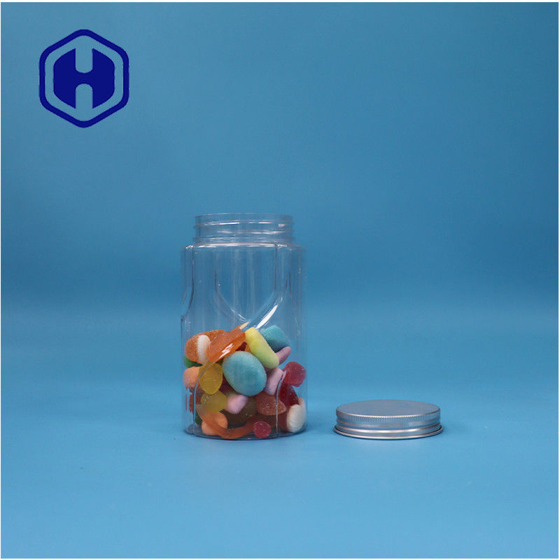 شكل مستدير شفاف المكسرات بي تي النعناع الحلويات السكر طعام الأطفال جرة الألومنيوم الغطاء العلوي