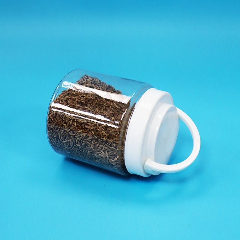 برطمانات بلاستيكية شفافة سهلة الفتح دائرية من البولي إيثيلين تيرفثالات بغطاء لولبي، طعام أطفال، بذور، مكسرات، حلوى