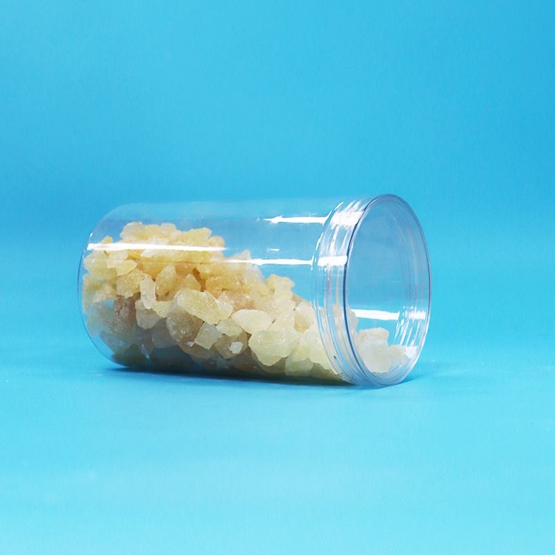 خالية من BPA صافية غطاء المسمار الشفاف شكل مستدير PET البلاستيك الحلوى الكعك المكسرات الجرة