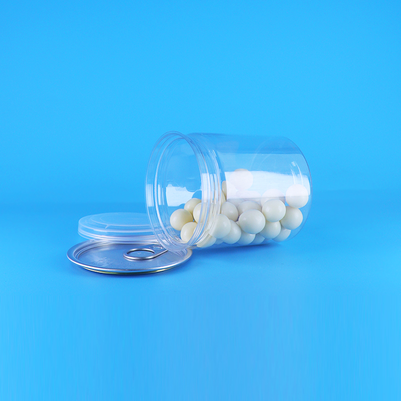 مقاومة للتسرب سهلة مفتوحة غطاء واضحة مستديرة وجبة خفيفة الحلوى البلاستيكية PET علب الغذاء