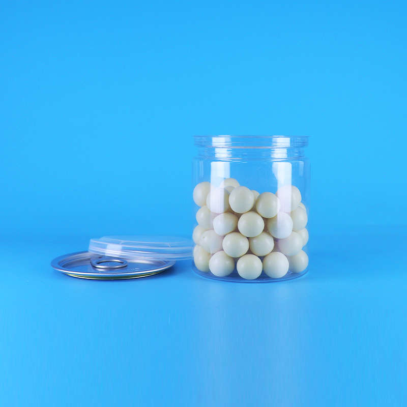 مقاومة للتسرب سهلة مفتوحة غطاء واضحة مستديرة وجبة خفيفة الحلوى البلاستيكية PET علب الغذاء