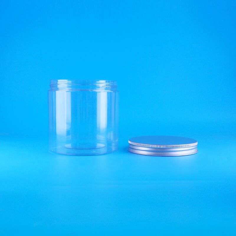 أسطوانة سهلة مفتوحة الغطاء الغذاء القهوة الحلوى الكعك الشاي الوردي البلاستيك شفافة قنينة بي تي