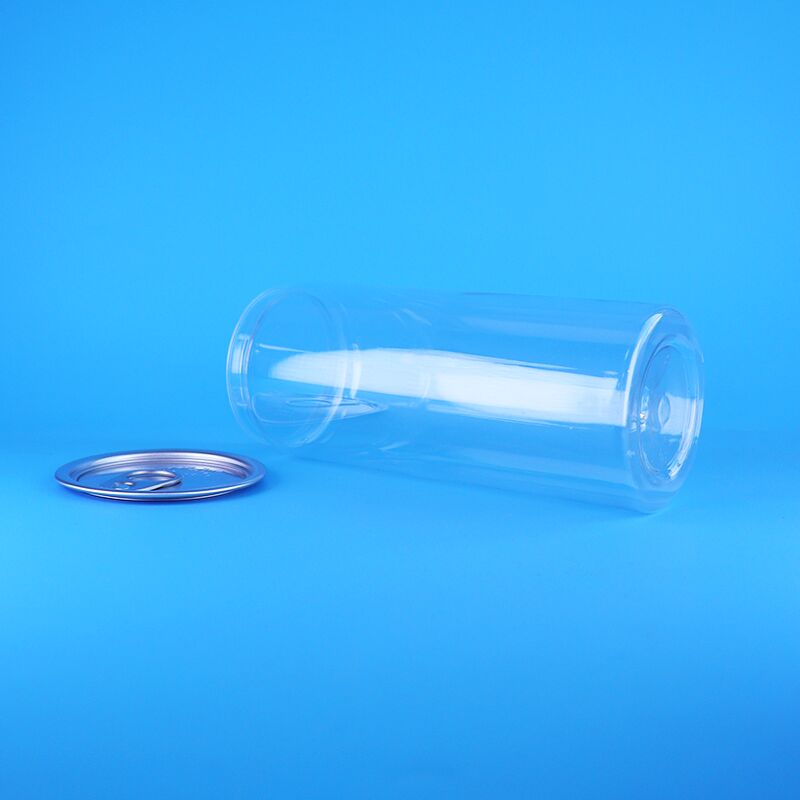 عالية الجودة جيد الختم سهلة مفتوحة غطاء واضحة بي تي بلاستيك مشروبات مشروبات الصودا يمكن